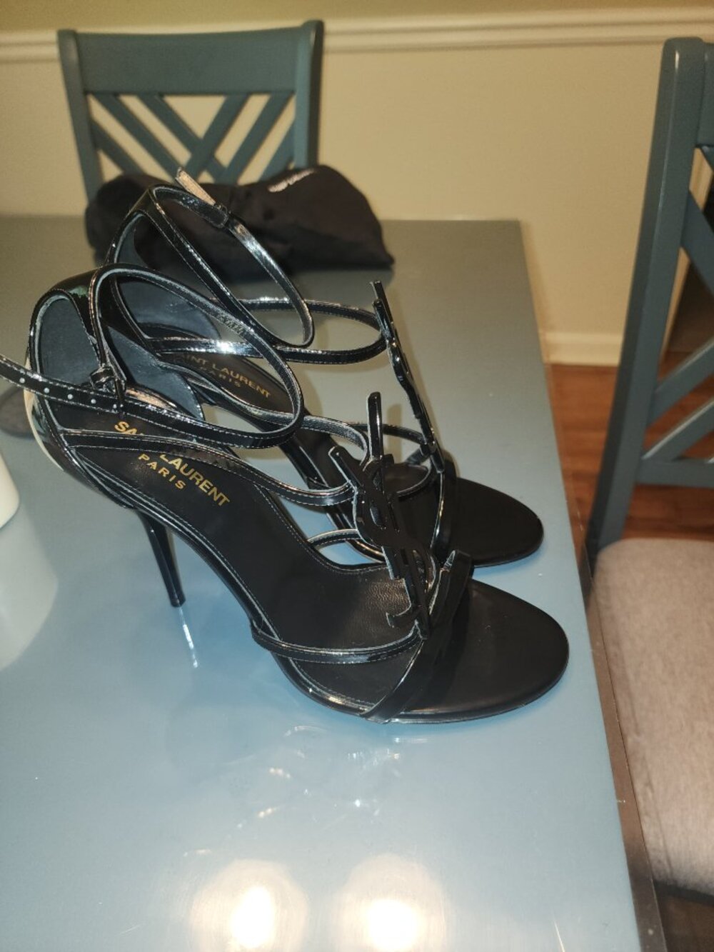 Saint Laurent (YSL) Cassandra Leather Heels – Black | Good Condition - Picture 4 of 6